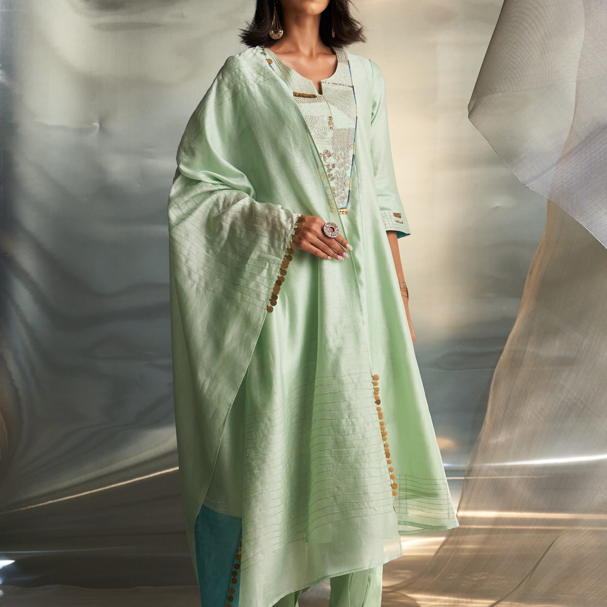 Flared Kurta Set (2 Colour Options)